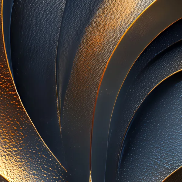Gilded Scroll by Bassem, detail at close range