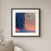 Lone Stone Tower by Bassem, art print shown framed on a wall