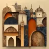 Woodgrain Town by Bassem, the full artwork