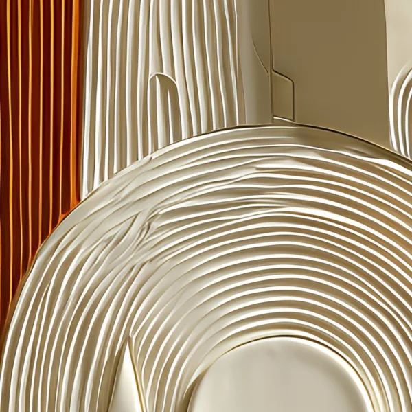Ivory Rooftops by Bassem, detail at close range