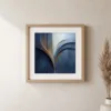 Blue Hour Plaster by Bassem, art print shown framed on a wall