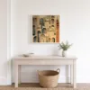 ba-0238-wall-of-niches-framed-4-thin-room-entry-white-v4 Wall of Niches by Bassem, framed print on a wall