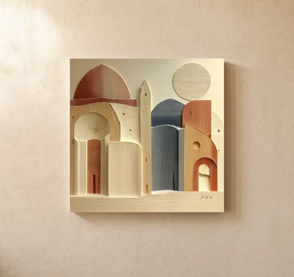 Under a Pale Moon by Bassem, canvas on a wall