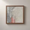 Whorls in Ivory by Bassem, framed print on a wall