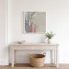 Whorls in Ivory by Bassem, framed print on a wall