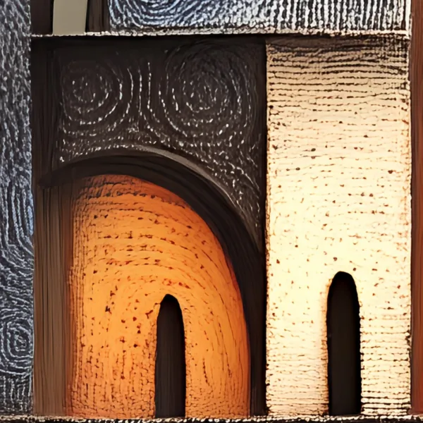 Charcoal Citadel by Bassem, detail at close range