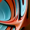 Nested Coral Orbs by Bassem, detail at close range