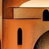 ba-0246-arches-in-stippled-light-framed-5-detail-v4 Arches in Stippled Light by Bassem, detail at close range