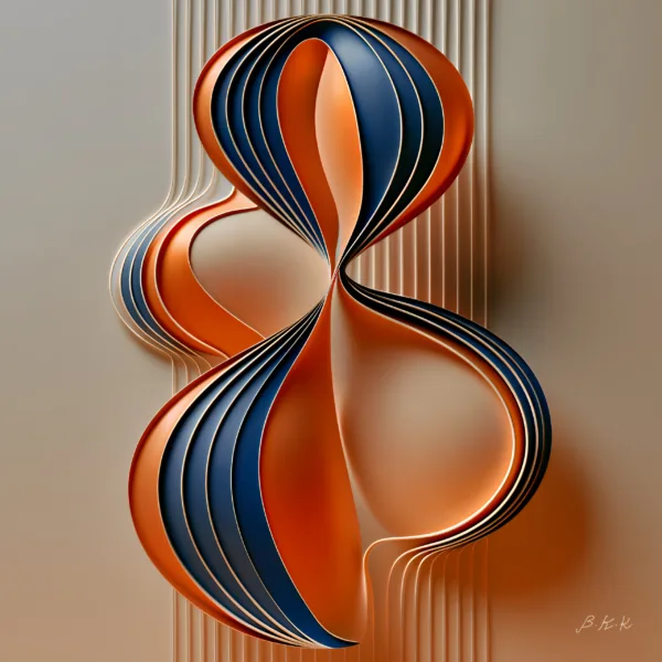 Hourglass Ribbon by Bassem, the full artwork