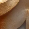 Gilded Plaster Crescents by Bassem, detail at close range