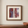Rose Clay Discs by Bassem, art print shown framed on a wall