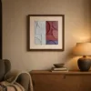 Ivory Meets Brick by Bassem, art print shown framed on a wall