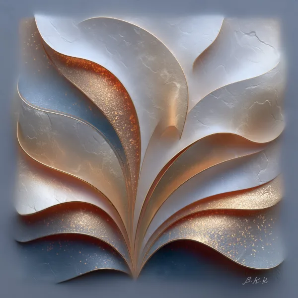 Glinting Fan of Leaves by Bassem, the full artwork