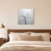 Feathered White Palm by Bassem, canvas on a wall