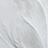 Feathered White Palm by Bassem, detail at close range