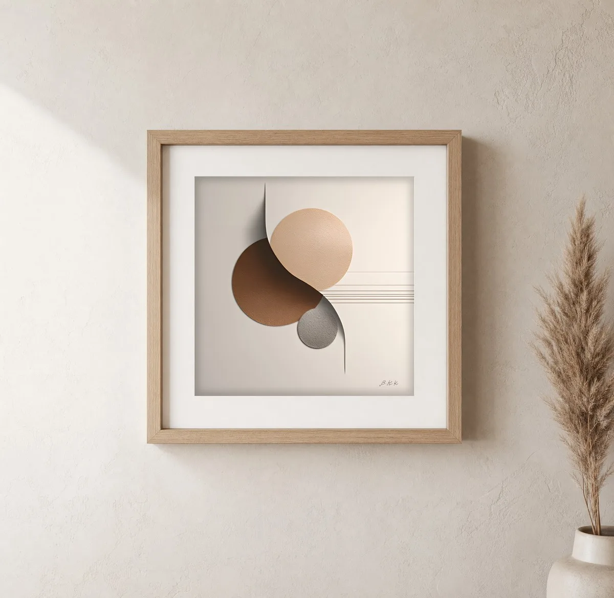 Overlapping Sand Moons · Art Print