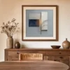 Glow Between Panels by Bassem, art print shown framed on a wall