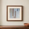 ba-0270-chalk-moons-on-panels-print-1-closeup-walnut-v4 Chalk Moons on Panels by Bassem, art print shown framed on a wall
