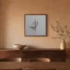 ba-0271-silver-crescent-line-framed-4-thin-room-dining-walnut-v4 Silver Crescent Line by Bassem, framed print on a wall