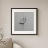 ba-0271-silver-crescent-line-print-1-closeup-black-v4 Silver Crescent Line by Bassem, art print shown framed on a wall