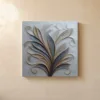 Slate Leaves Unfurling by Bassem, canvas on a wall