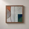 Forest Green Corner by Bassem, framed print on a wall