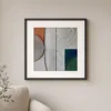 Forest Green Corner by Bassem, art print shown framed on a wall