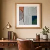 Forest Green Corner by Bassem, art print shown framed on a wall