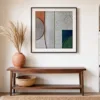 Forest Green Corner by Bassem, art print shown framed on a wall