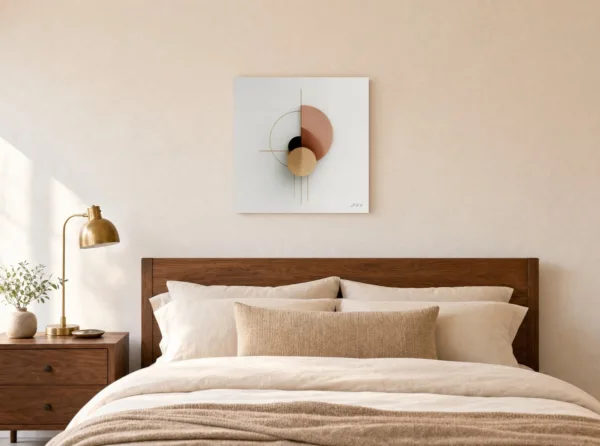 ba-0275-clay-half-moon-canvas-3-canvas-room-bedroom-white-v4 Clay Half Moon by Bassem, canvas on a wall