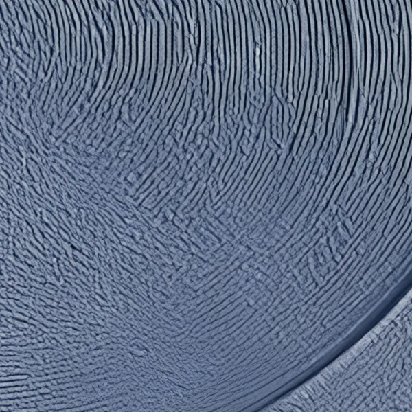 Blue Leaf Quadrants by Bassem, detail at close range