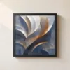 Slate Sweep at Daybreak by Bassem, framed print on a wall
