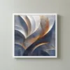 Slate Sweep at Daybreak by Bassem, framed print on a wall