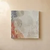 Cream Ripple Rings by Bassem, canvas on a wall