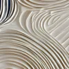 Cream Ripple Rings by Bassem, detail at close range