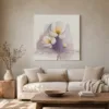 Yellow-Hearted Blossoms by Bassem, canvas on a wall