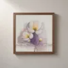 Yellow-Hearted Blossoms by Bassem, framed print on a wall