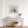 Yellow-Hearted Blossoms by Bassem, framed print on a wall