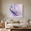 Lone Lily in Lilac by Bassem, canvas on a wall