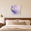 Lone Lily in Lilac by Bassem, canvas on a wall