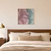 Where Rose Meets Sage by Bassem, canvas on a wall