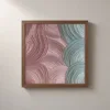 Where Rose Meets Sage by Bassem, framed print on a wall