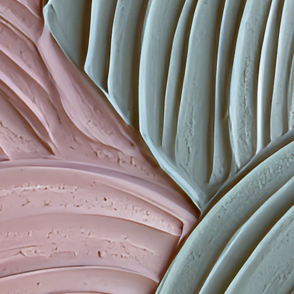 Where Rose Meets Sage by Bassem, detail at close range