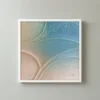 Curves of Sea Glass by Bassem, framed print on a wall