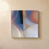 Combed Rings at Dusk by Bassem, canvas on a wall