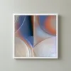 ba-0300-combed-rings-at-dusk-framed-3-thin-closeup-white-v4 Combed Rings at Dusk by Bassem, framed print on a wall