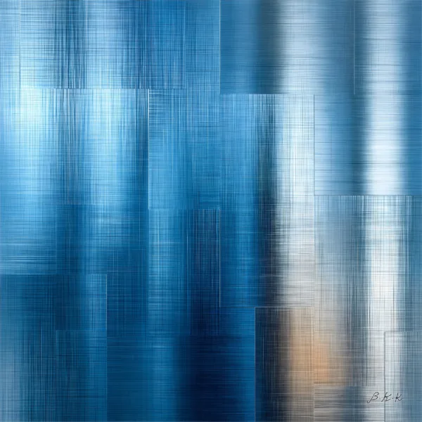 Blue Linen Haze by Bassem, the full artwork
