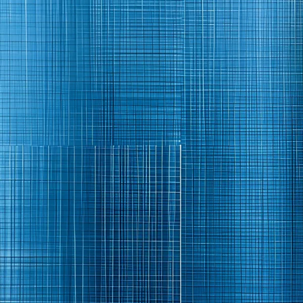 Blue Linen Haze by Bassem, detail at close range