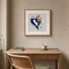 ba-0306-suspended-triangles-print-3-room-reading-oak-v4 Suspended Triangles by Bassem, art print shown framed on a wall