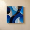 Silver Crescents at Night by Bassem, canvas on a wall